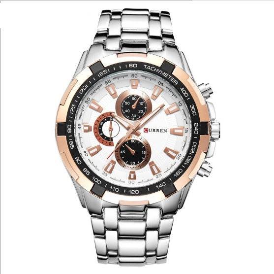 Men's Watch Business Steel Belt Quartz Watch - YLORESHOP