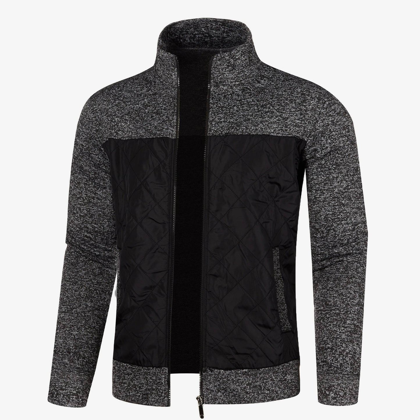 Capispalla cardigan con cerniera da uomo autunno e inverno