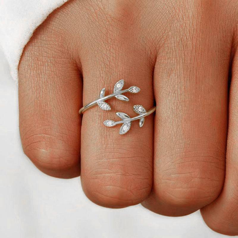 Leaves Leaves Ring Opening Adjustable - YLORESHOP