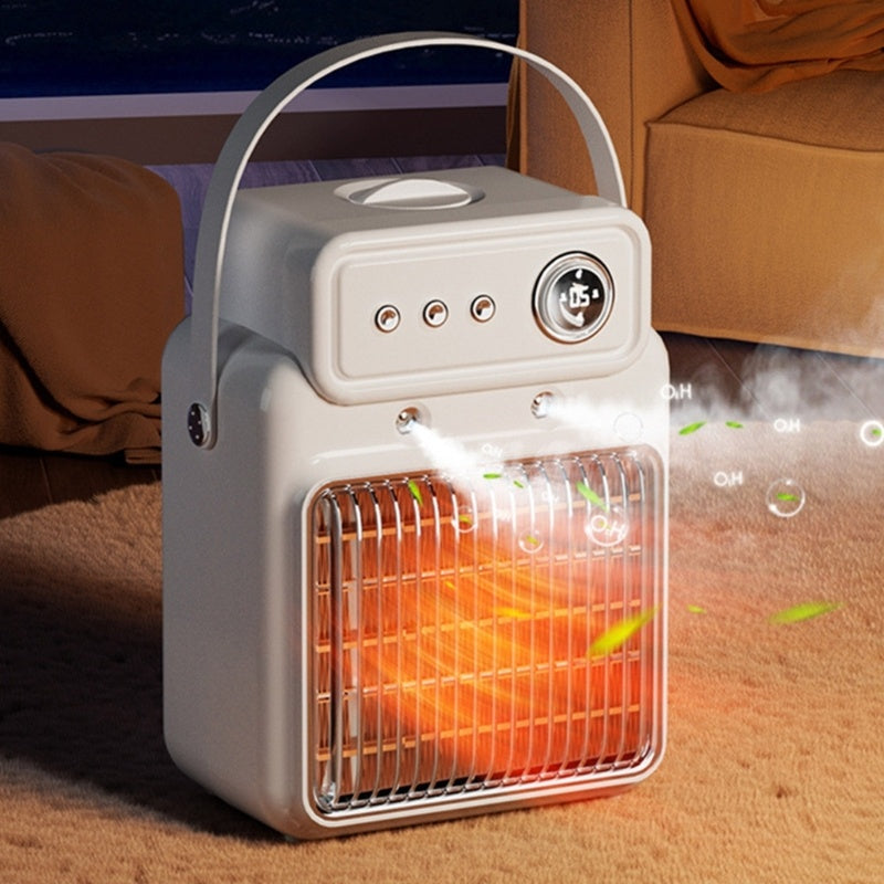 1200W 2 In 1 Efficient Room Heater Humidifying Table Heater Overheating Protections Heater Indoor Heater Suitable For Offices - YLORESHOP