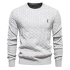 Autumn And Winter Sweater Pullover Deer Embroidery Solid Color Sweater For Men - YLORESHOP