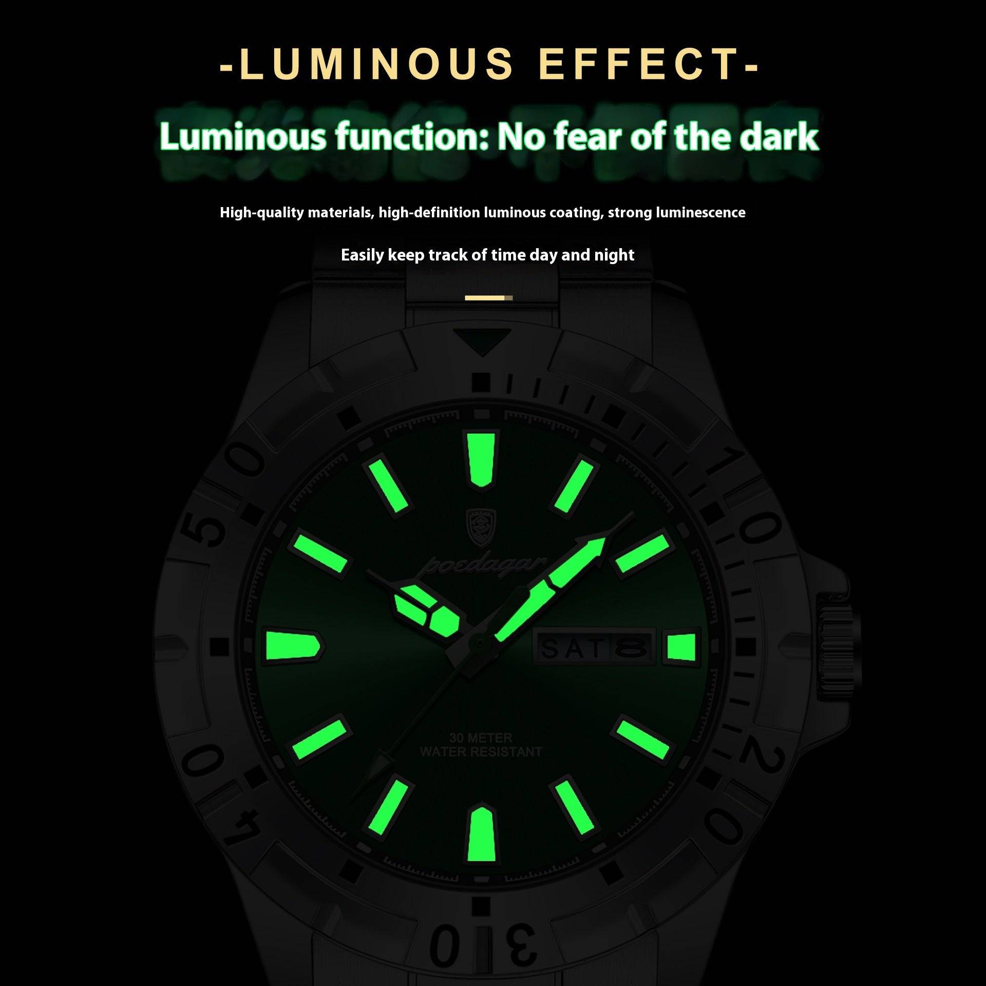 Waterproof Fashion Men's Super Strong Luminous Watch - YLORESHOP