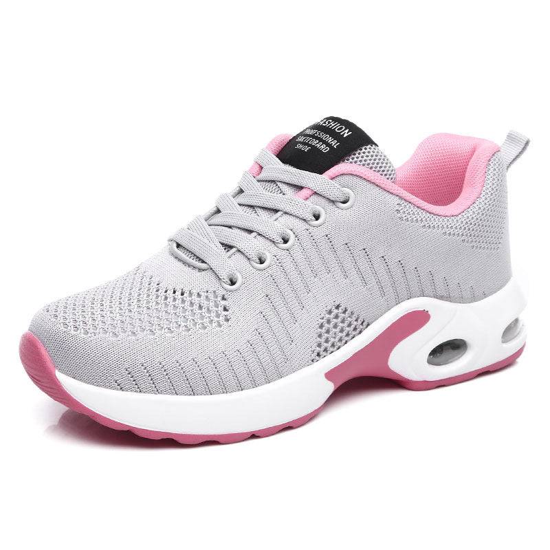 Outdoor Hollow Air Cushion Sneaker Summer Flying Woven Single Women's Shoes - YLORESHOP