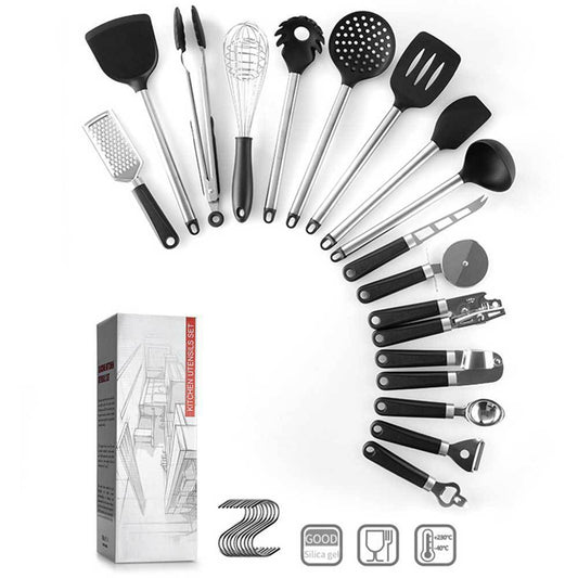 Kitchen Gadgets Cooking Silicone Spatula Spoon Set - YLORESHOP