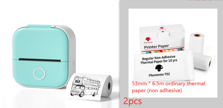 Mini stampante termica portatile per etichette Stampante fotografica domestica Stampante per domande errate per studenti Stampante per mini etichette compatibile con Bluetooth Cartellino del prezzo