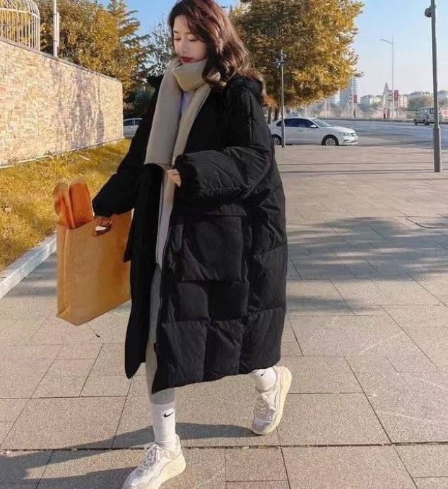 Versione coreana del cappotto imbottito ampio con una marea di cappotto caldo e spesso