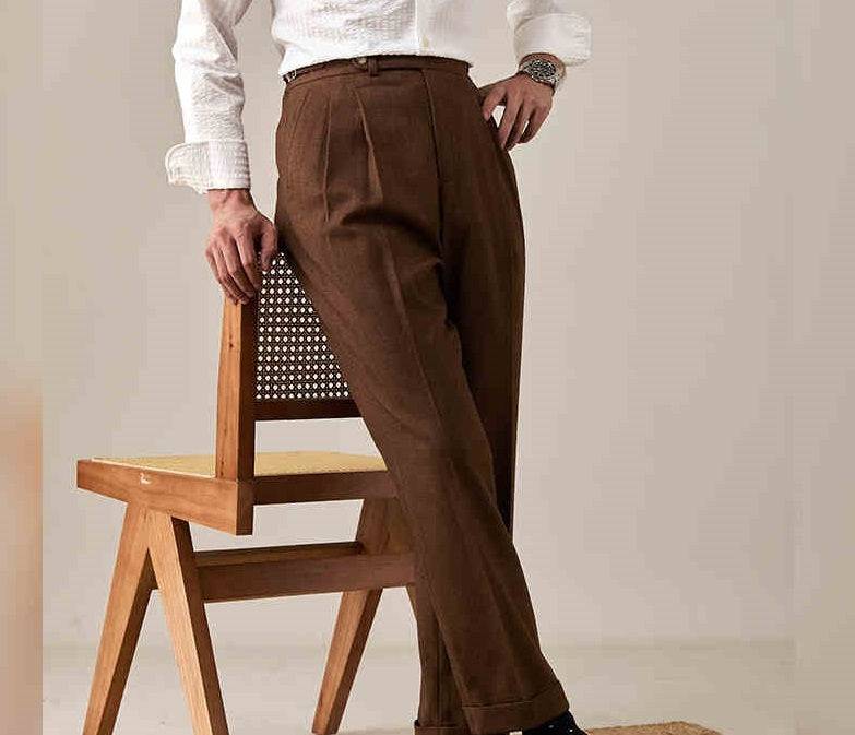 Pantaloni da abito drappeggiati avanzati casual da lavoro