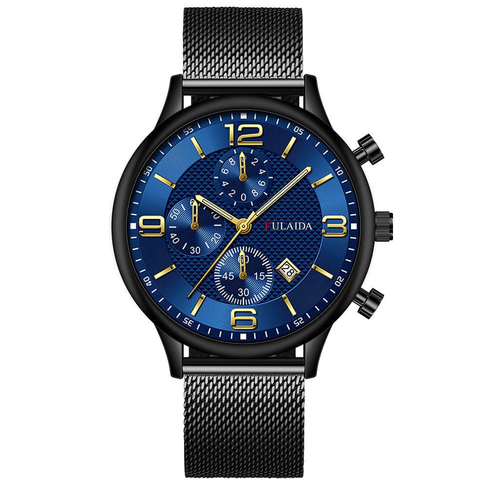 Mesh Strap Calendar Quartz Simple Casual All-match Men's Watch - YLORESHOP