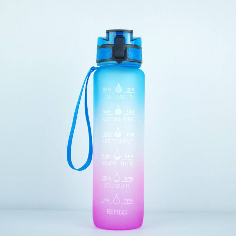 Transparent Flask Water Bottle 1000ml Bottled Kawaii Bottle Bpa Free Infuser Plastic Milk Sports Clear Water Bottle Kawaii Cup - YLORESHOP