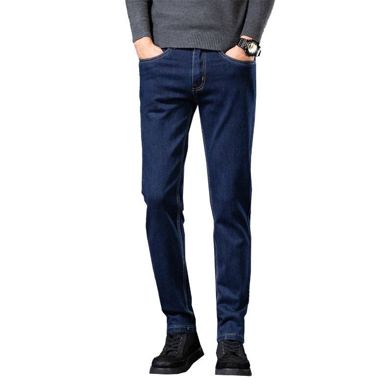 Jeans dritti elastici slim fit da uomo