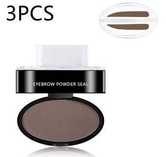 Eyebrow Powder Stamp Tint Stencil Kit Cosmetics Professional Makeup Waterproof Eye Brow Stamp Lift Eyebrow Enhancers Stencil Kit - YLORESHOP