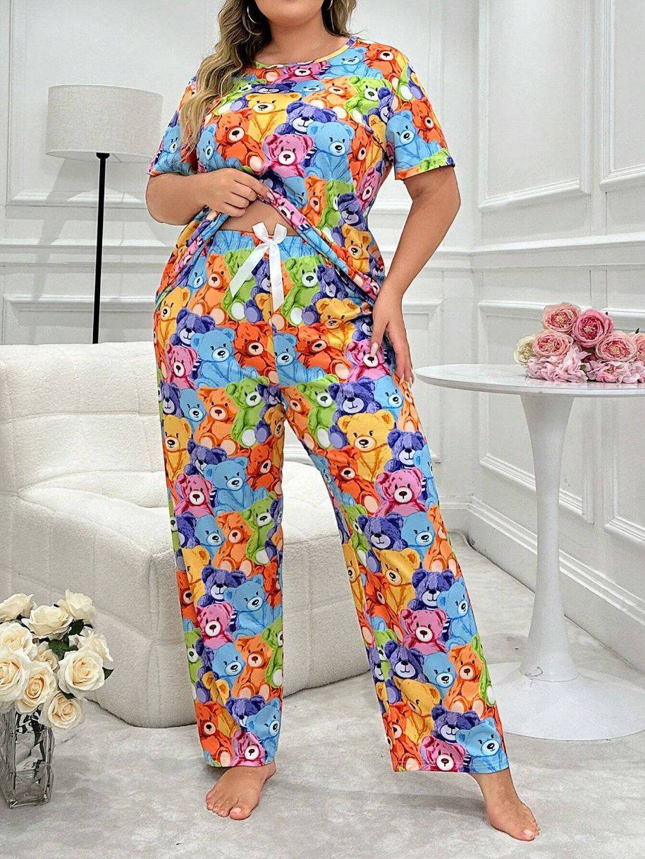 Trousers Plus-sized Plus Size Women's Pajamas Homewear Suit - YLORESHOP