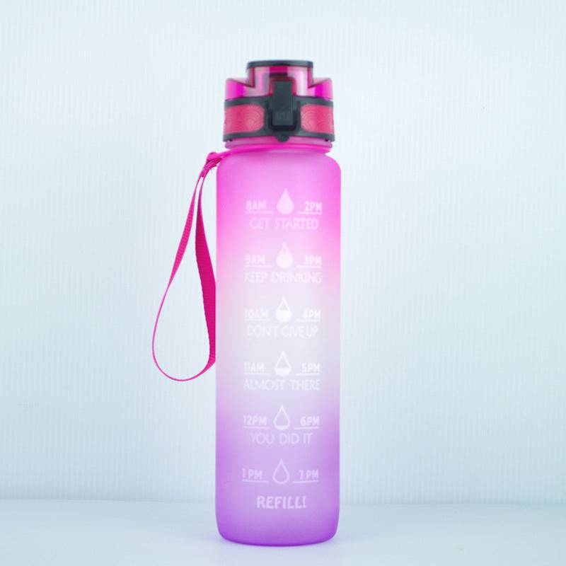 Transparent Flask Water Bottle 1000ml Bottled Kawaii Bottle Bpa Free Infuser Plastic Milk Sports Clear Water Bottle Kawaii Cup - YLORESHOP