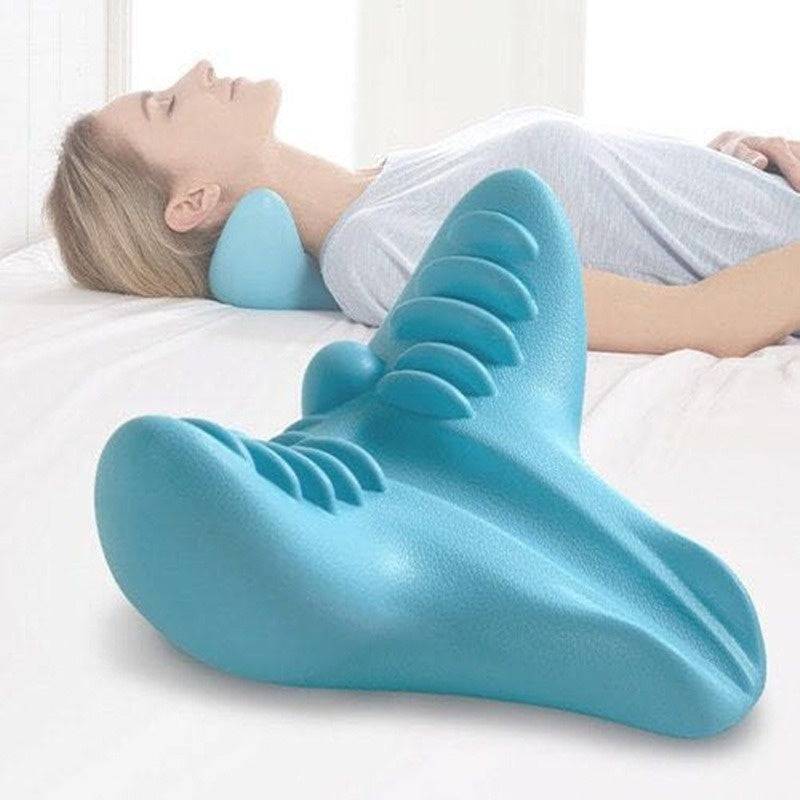 Cervical Spine Massage Pillow Gravity Acupressure Neck Massager Cervical Spine Pillow Neck Shoulder Massage Pillow Home Traction Corrector - YLORESHOP