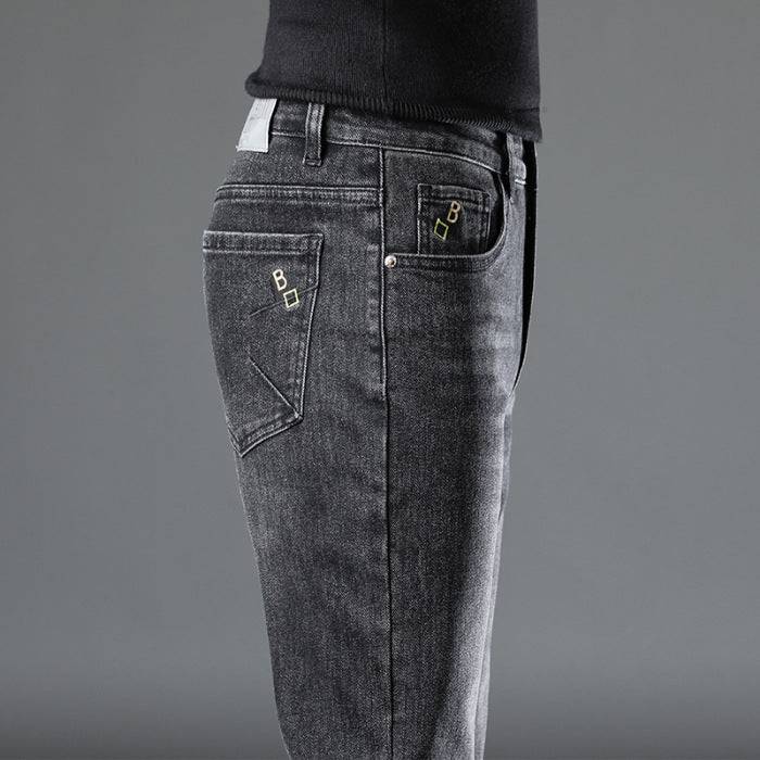 Jeans larghi elastici quattro stagioni da uomo