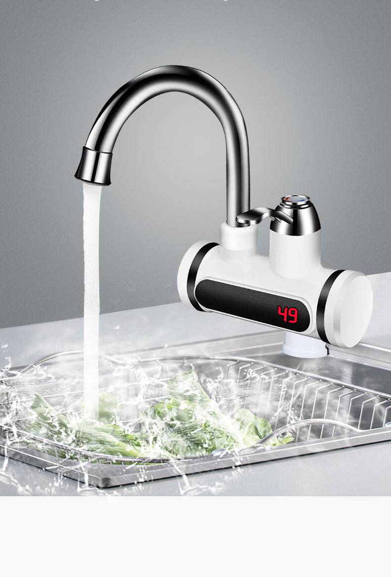 Rubinetto elettrico da cucina Scaldabagno Display temperatura Rubinetto riscaldamento freddo Riscaldatore rubinetto acqua calda