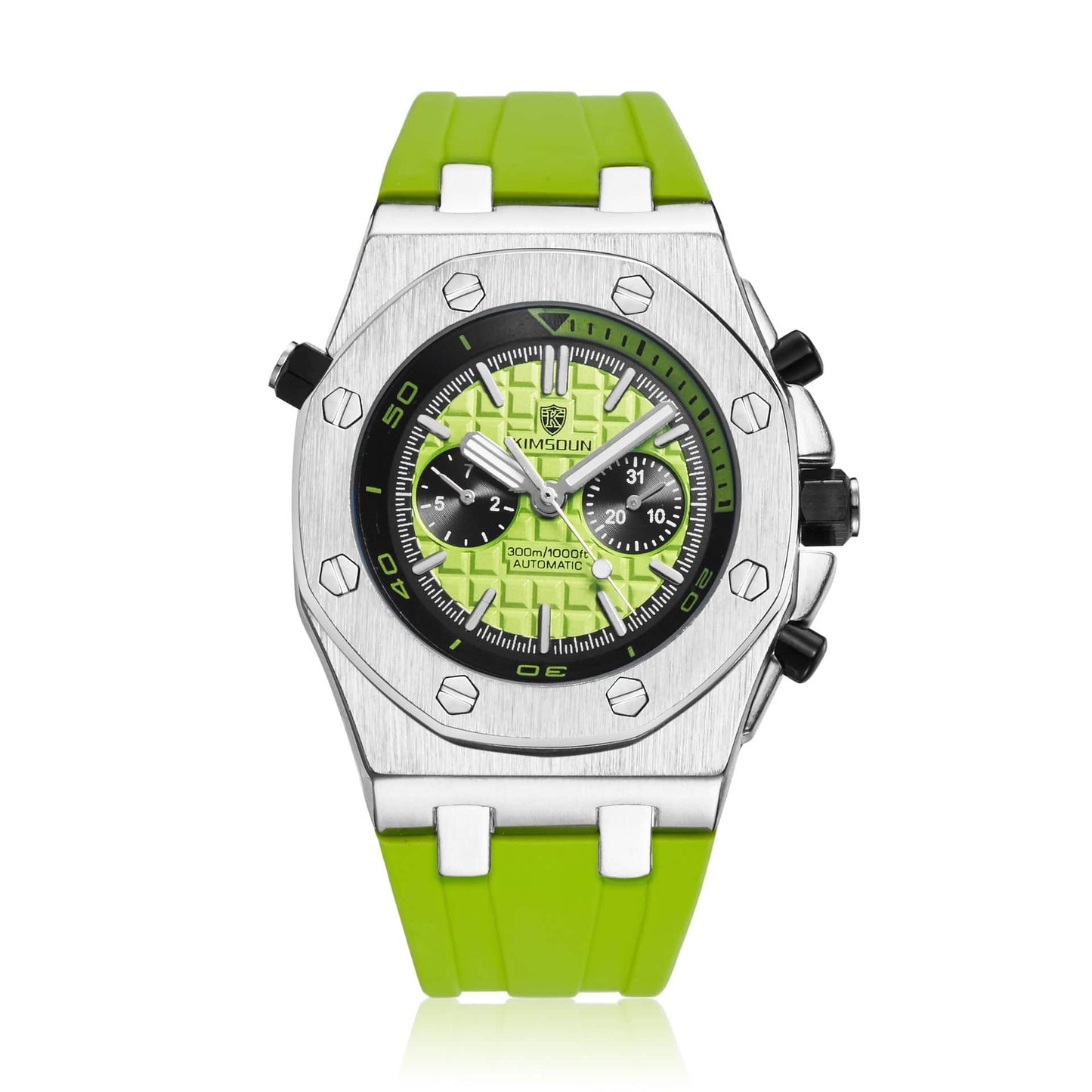 Watch Men's Fashion Silicone Waterproof Automatic Mechanical Watch Sports - YLORESHOP