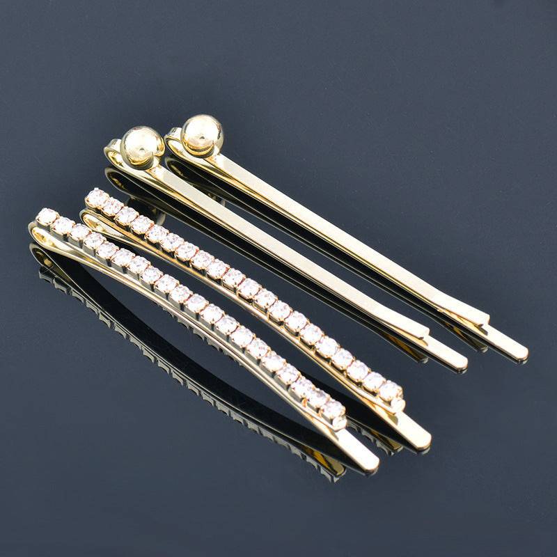 Rhinestone Edge Clip Girls' Hairpin Ins Niche Women's Headdress - YLORESHOP