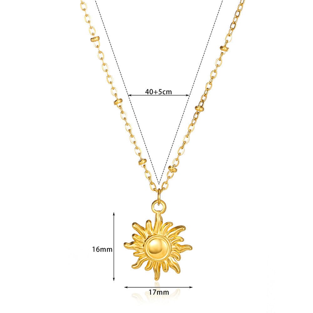 European And American Retro Personalized Sun Necklace - YLORESHOP