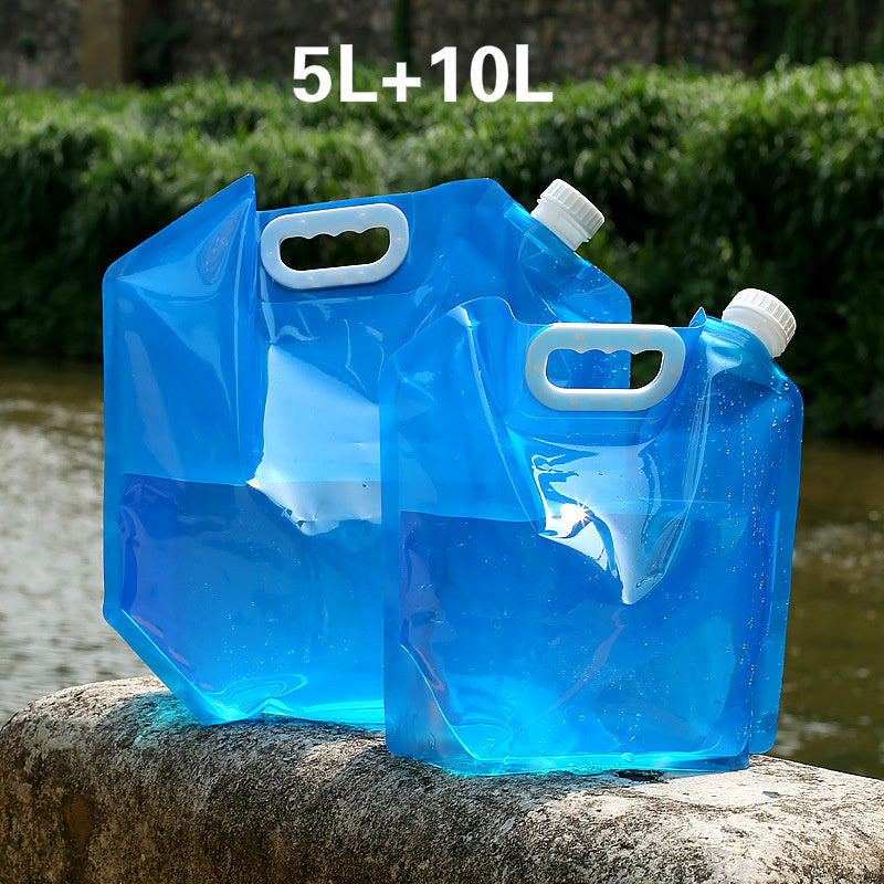 PVC Outdoor Camping Hiking Foldable Portable Water Bags Container - YLORESHOP