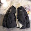 Winter New Padded Coat Hong Kong Style Loose Down Cotton-padded Jacket Fleece-lined - YLORESHOP