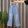 Children's Denim Wide Leg Pants Casual Speaker - YLORESHOP