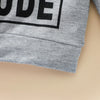 Boys Polyester Letter Grey Sweatshirt Top - YLORESHOP