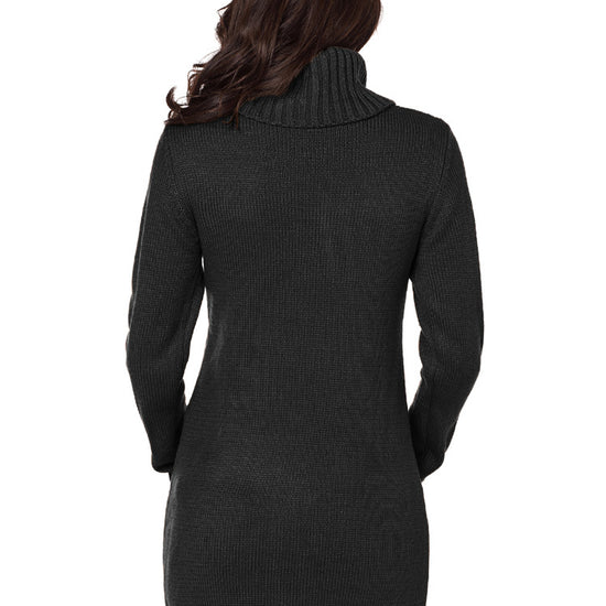 Solid Color Long-sleeved Turtleneck Knitted Sweater - YLORESHOP