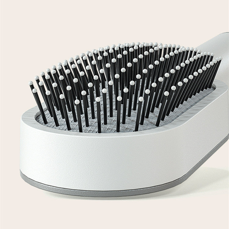 Self Cleaning Hair Brush For Women One-key Cleaning Hair Loss Airbag Massage Scalp Comb Anti-Static Hairbrush - YLORESHOP