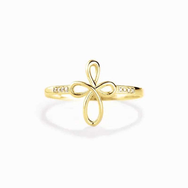 Simple Design Geometric Ring Cross Female - YLORESHOP