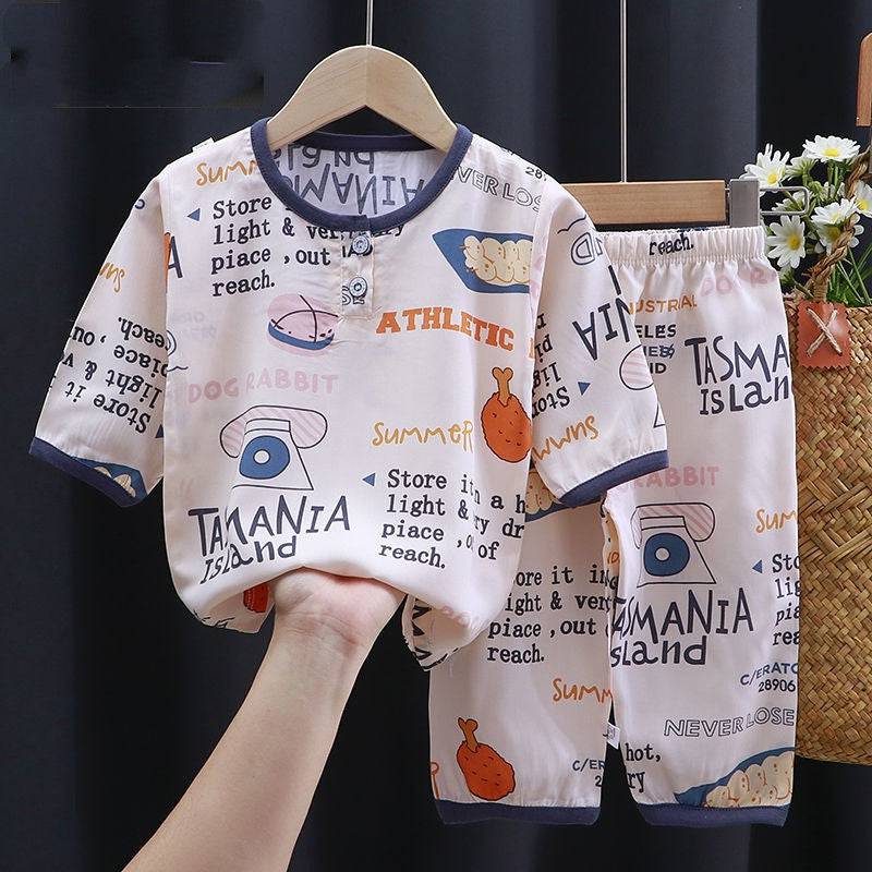 Summer Clothes Cotton Silk Air-conditioning Clothes Baby Clothes - YLORESHOP