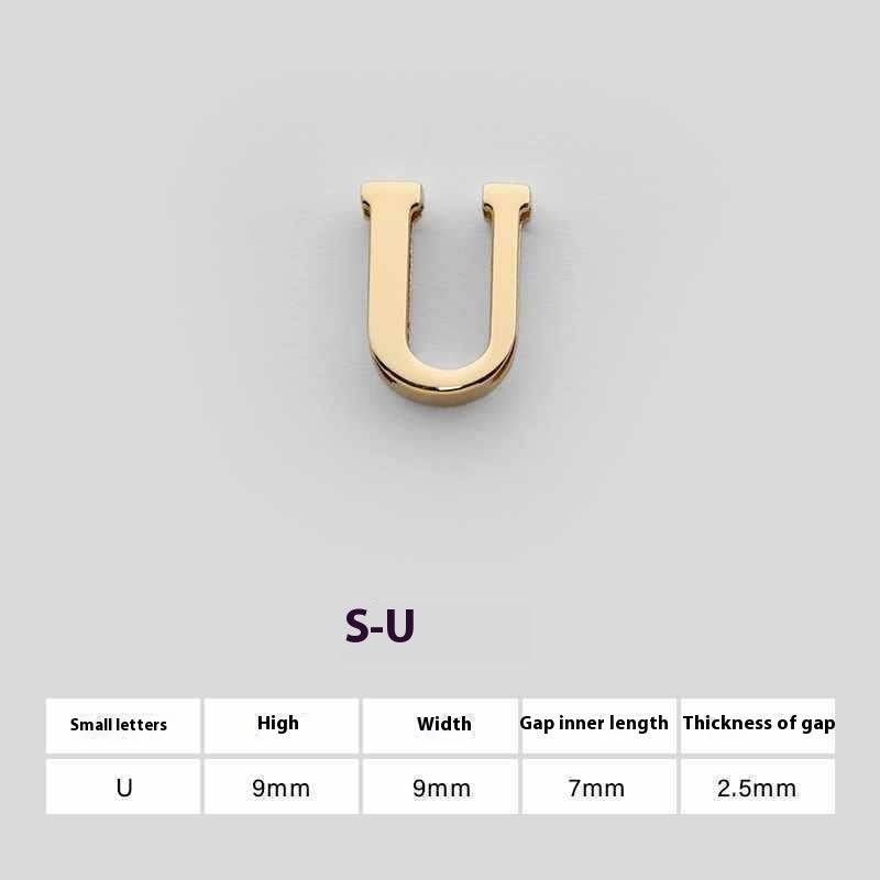 U Perforated 26 English Letters Hardware Accessories - YLORESHOP