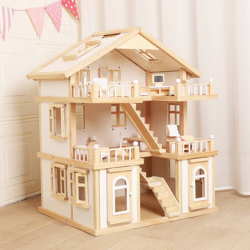 Giocattolo in legno per bambini, replica della casa