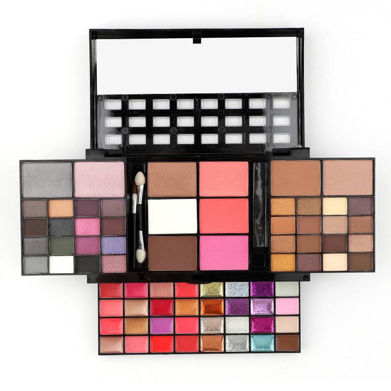 74 Colors Makeup Set Lip Gloss Blush Eyeshadow Highlight Combination Plate Wholesale Makeup Set - YLORESHOP