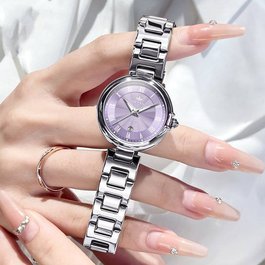 Scale Quartz Luminous Waterproof Sheet Calendar Women's Watch - YLORESHOP