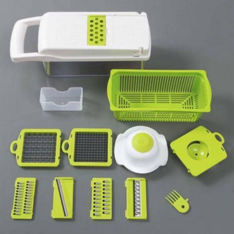 12 In 1 Manual Vegetable Chopper Kitchen Gadgets Food Chopper Onion Cutter Vegetable Slicer - YLORESHOP