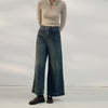 Retro Style High Waist Jeans Women's Pocket - YLORESHOP