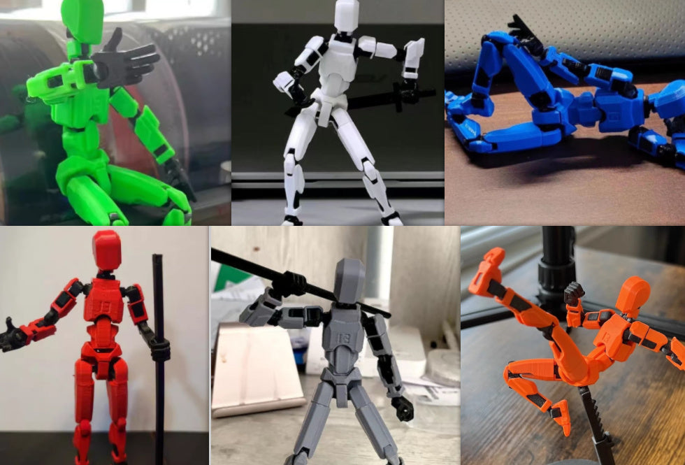 Multi-Jointed Movable Shapeshift Robot 2.0 3D Printed Mannequin Dummy Action Model Doll Toy Kid Gift - YLORESHOP