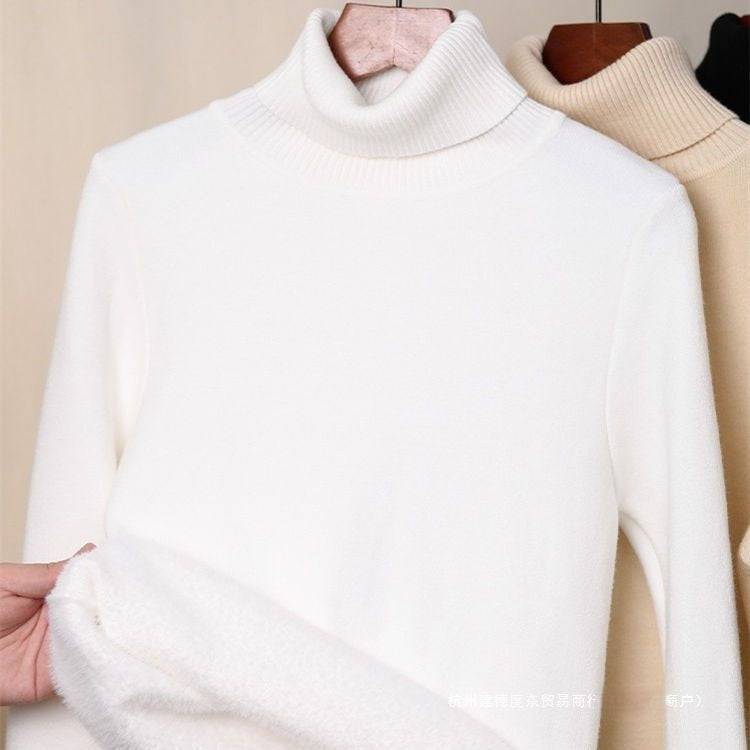 Fleece-lined Thick Turtleneck Sweater Women - YLORESHOP