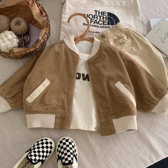 Corduroy coat for children - YLORESHOP