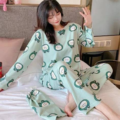 Long Sleeve Autumn Ins Two-piece Homewear Suit - YLORESHOP