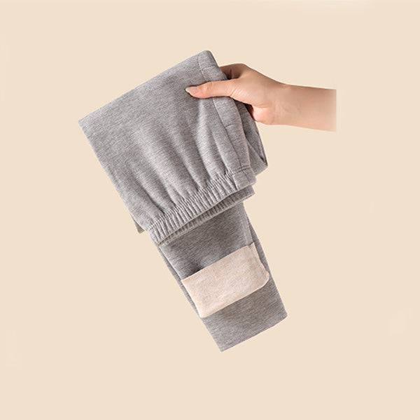 Leggings in cashmere da uomo Pantaloni invernali caldi per il sollevamento dei fianchi Pantaloni attillati per abbigliamento interno solido alla moda