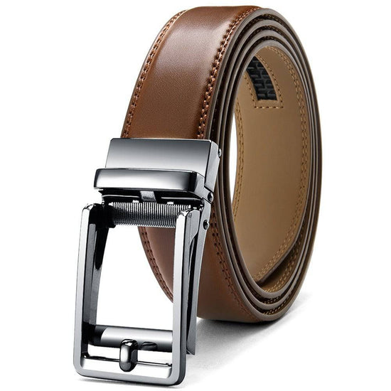 Reprint Anti-pull Alloy Automatic Buckle Belt Men - YLORESHOP