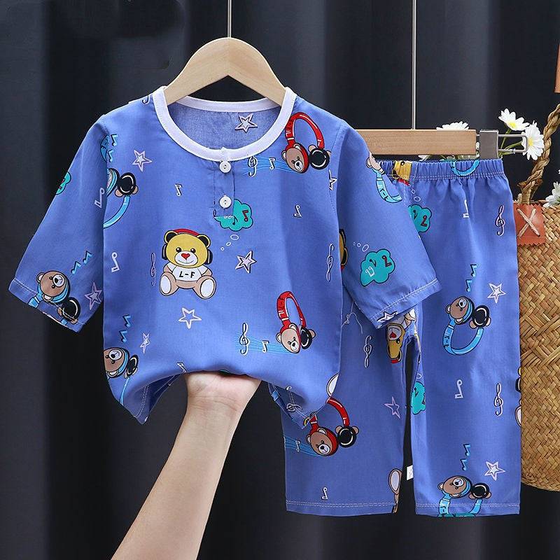 Summer Clothes Cotton Silk Air-conditioning Clothes Baby Clothes - YLORESHOP