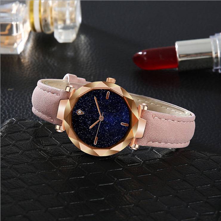 Starry Sky Dial Simple Women's Watch Fashion Belt - YLORESHOP