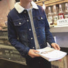 Winter Fleece-lined Denim Coat For Men Thickened - YLORESHOP