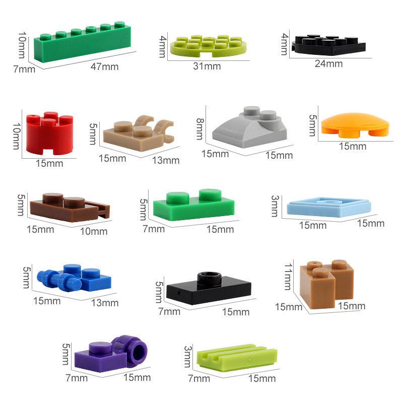 1000 Bulk Granular Building Blocks - YLORESHOP