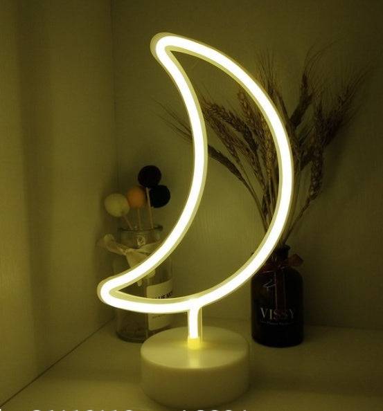 Luci al neon decorative di notte