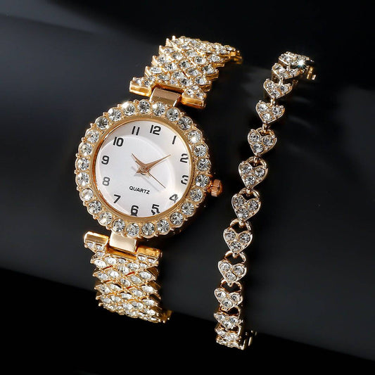 Fashion Jewelry Numbers Diamond Women's Watch Bracelet - YLORESHOP