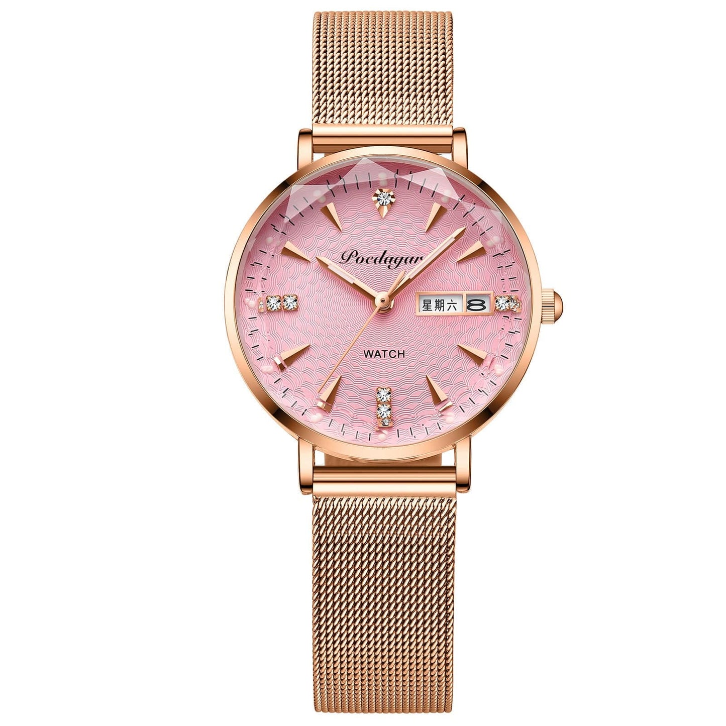 Women's Watch Double Calendar Quartz - YLORESHOP